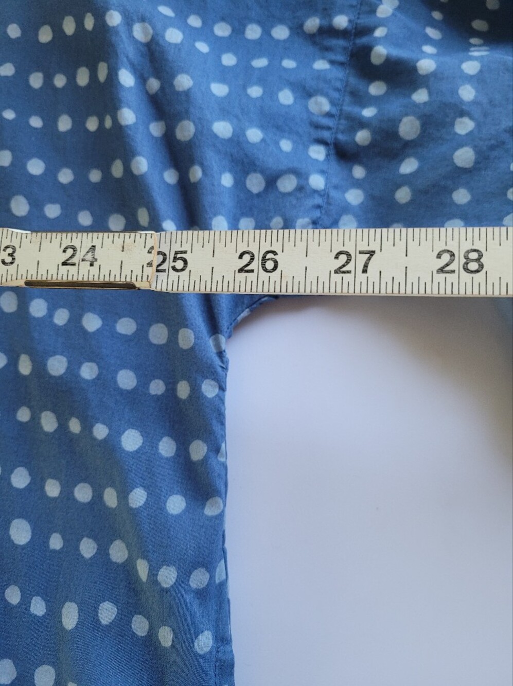 Gudrun Sjoden XL Blue Polka Dot Women's Shirt - Casual Button-Front Tunic - Picture 4 of 5